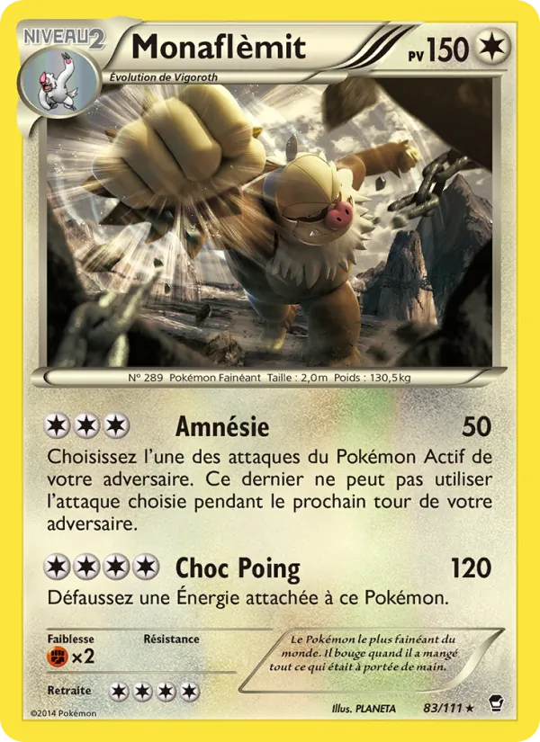 Carte Monaflèmit de l'extension Poings Furieux, numéro 83/111
