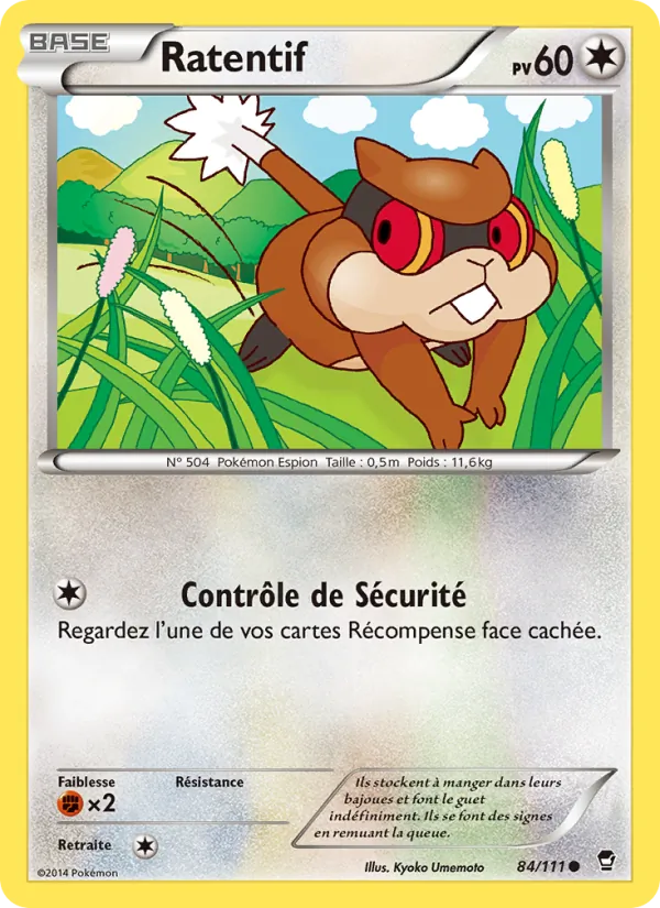 Carte Ratentif de l'extension Poings Furieux, numéro 84/111
