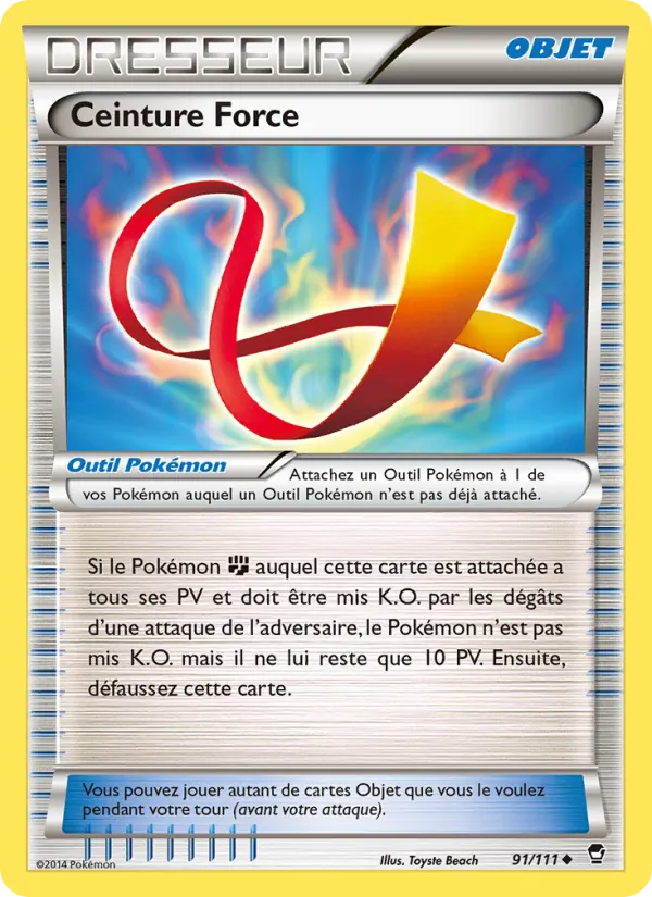 Carte Ceinture Force de l'extension Poings Furieux, numéro 91/111