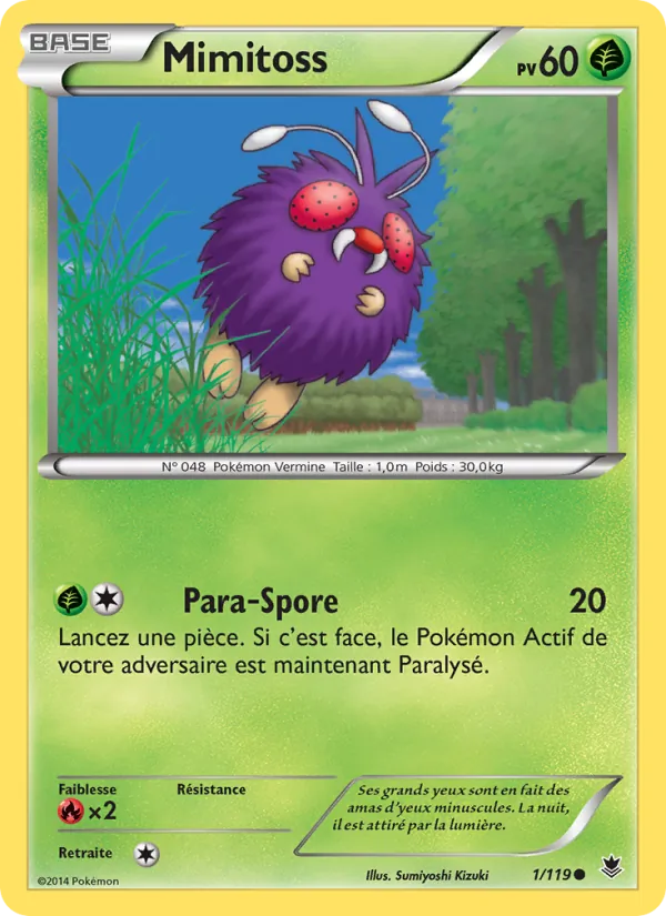 Carte Mimitoss de l'extension Vigueur Spectrale, numéro 1/119