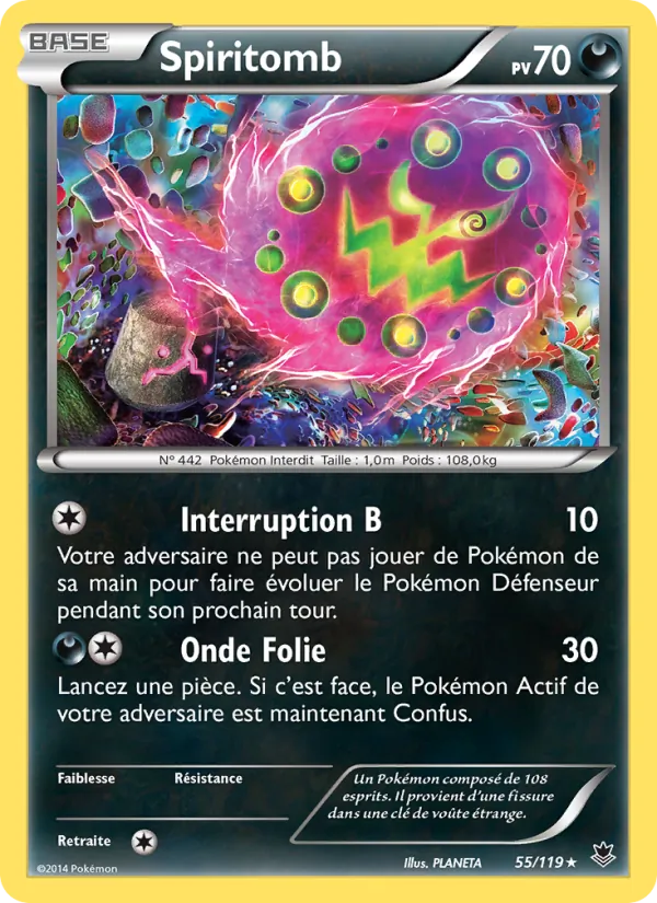 Carte Spiritomb de l'extension Vigueur Spectrale, numéro 55/119