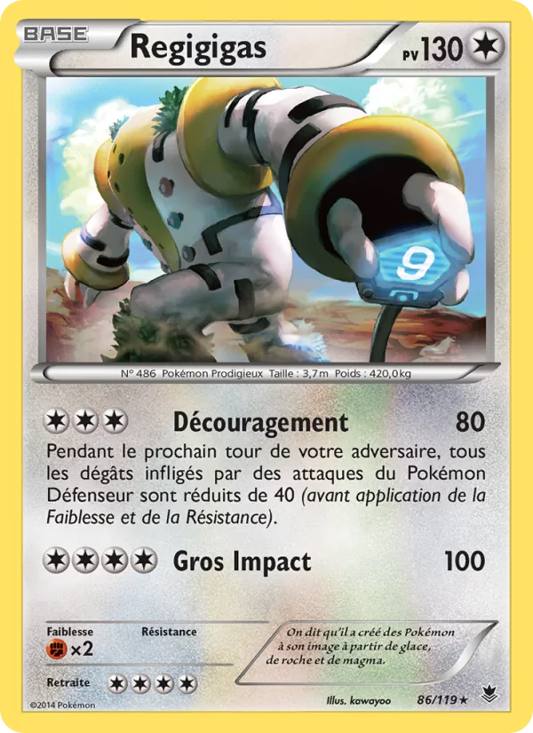 Carte Regigigas de l'extension Vigueur Spectrale, numéro 86/119