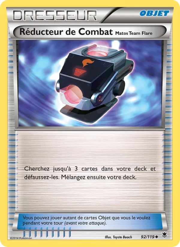 Carte Réducteur de Combat Matos Team Flare de l'extension Vigueur Spectrale, numéro 92/119