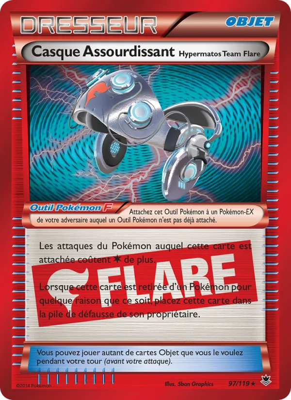 Carte Casque Assourdissant Hypermatos Team Flare de l'extension Vigueur Spectrale, numéro 97/119