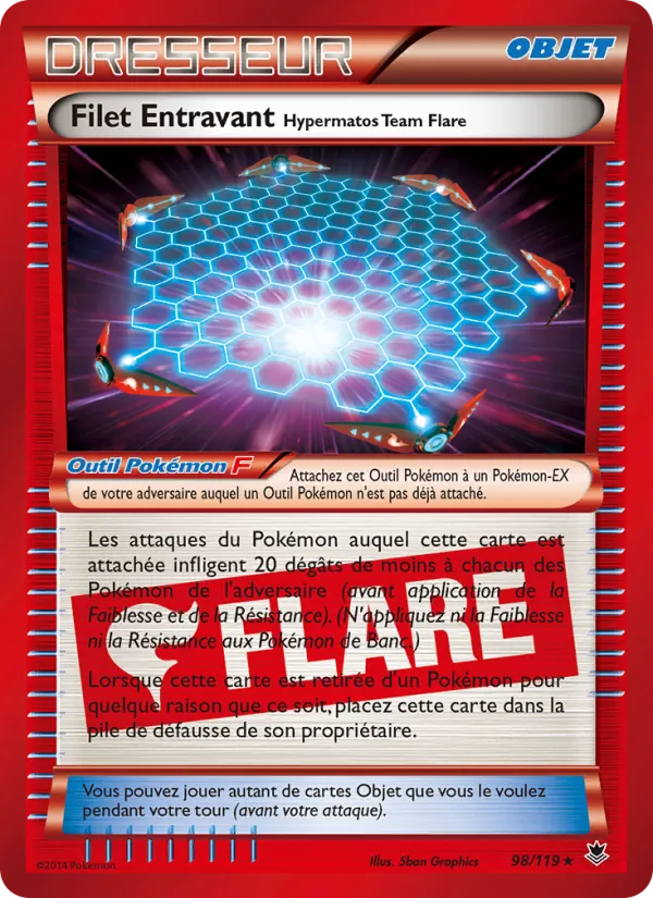 Carte Filet Entravant Hypermatos Team Flare de l'extension Vigueur Spectrale, numéro 98/119