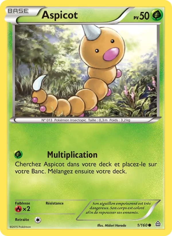 Carte Aspicot de l'extension Primo-Choc, numéro 1/160