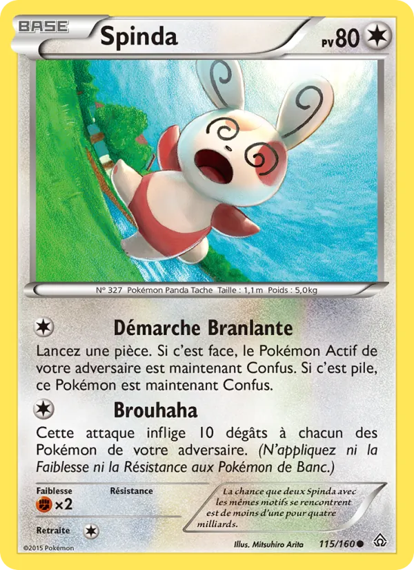 Carte Spinda de l'extension Primo-Choc, numéro 115/160