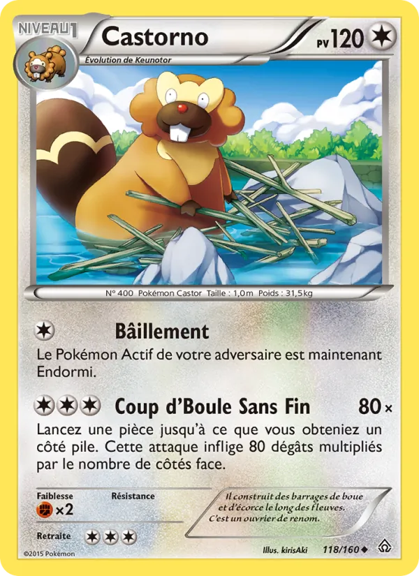 Carte Castorno de l'extension Primo-Choc, numéro 118/160