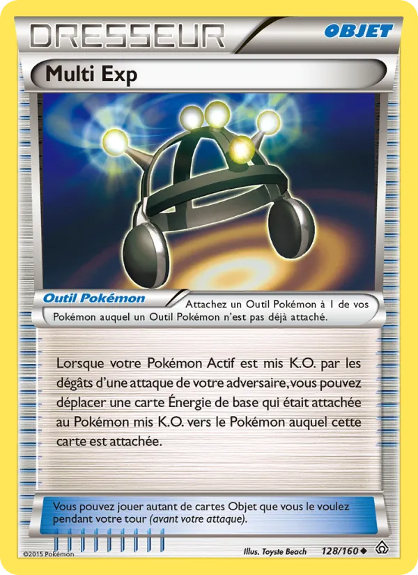 Carte Multi Exp de l'extension Primo-Choc, numéro 128/160