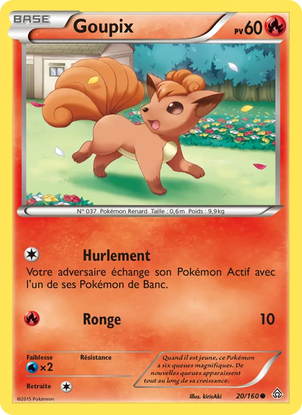 Carte Goupix de l'extension Primo-Choc, numéro 20/160