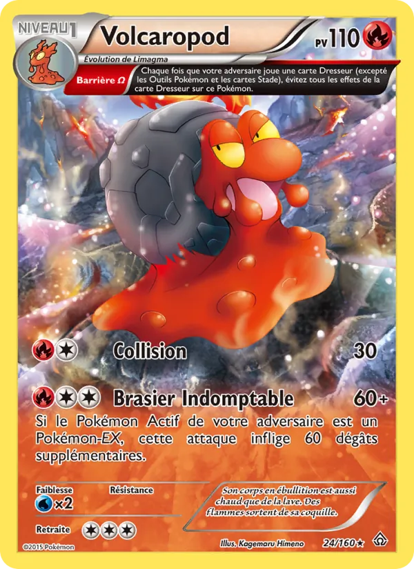 Carte Volcaropod de l'extension Primo-Choc, numéro 24/160