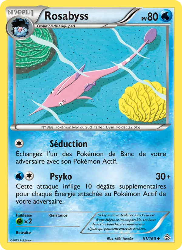 Carte Rosabyss de l'extension Primo-Choc, numéro 51/160