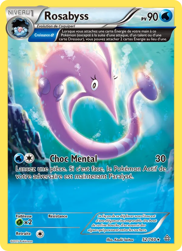 Carte Rosabyss de l'extension Primo-Choc, numéro 52/160