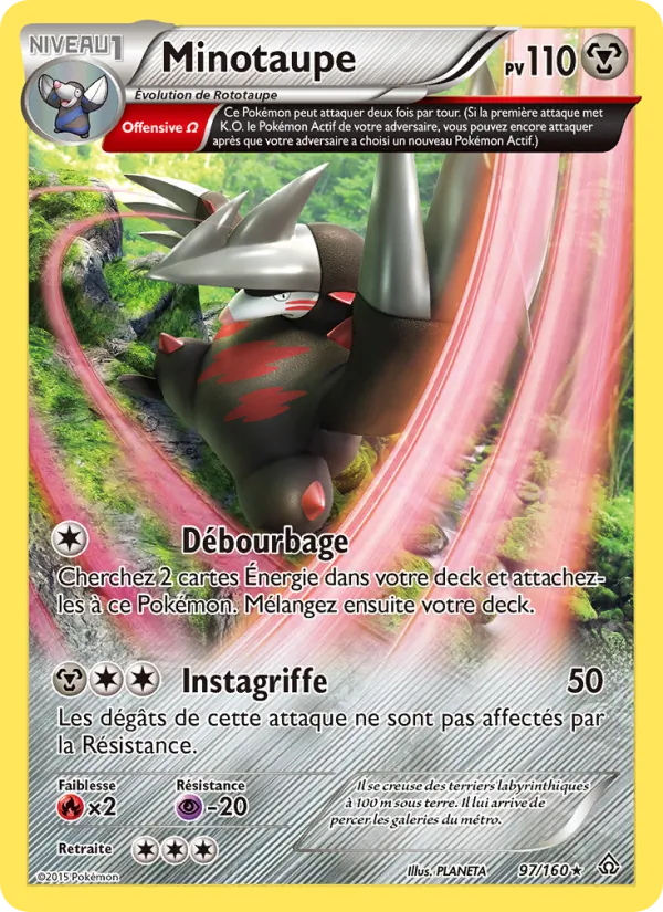 Carte Minotaupe de l'extension Primo-Choc, numéro 97/160