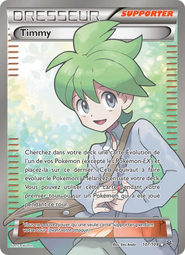 Carte Timmy de l'extension Ciel Rugissant, numéro 107/108