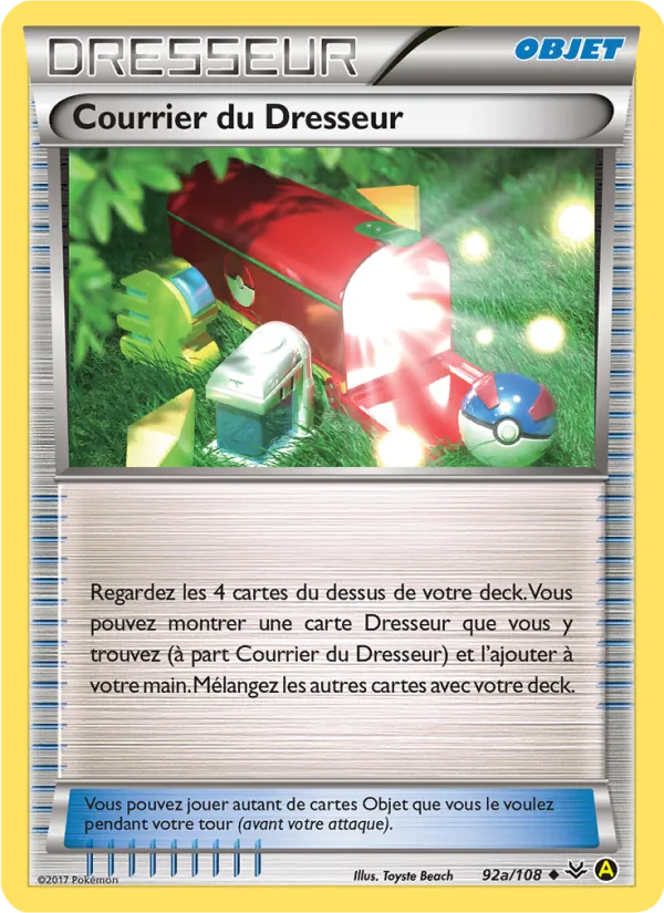 Carte Courrier du Dresseur de l'extension Ciel Rugissant, numéro 92a/108