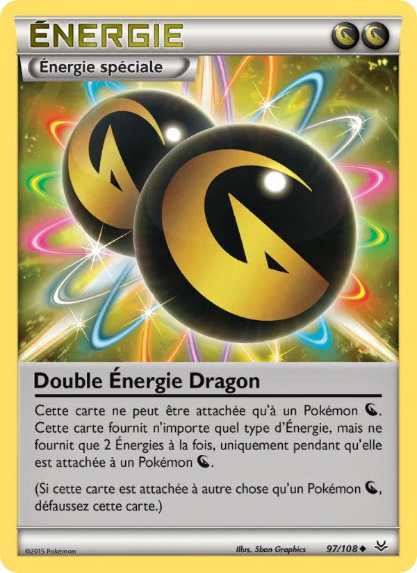 Carte Double Énergie Dragon de l'extension Ciel Rugissant, numéro 97/108