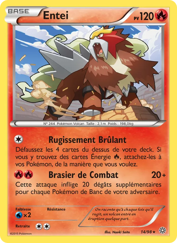 Carte Entei de l'extension Origines Antiques, numéro 14/98