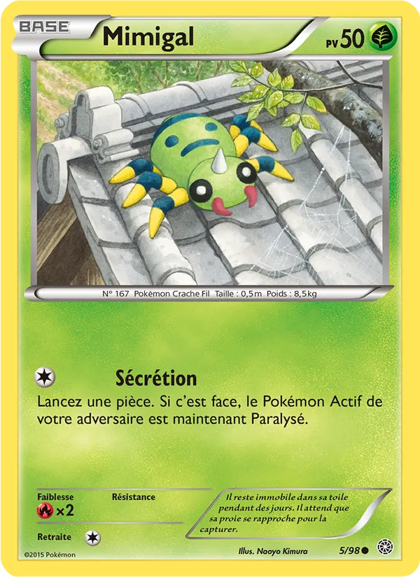 Carte Mimigal de l'extension Origines Antiques, numéro 5/98