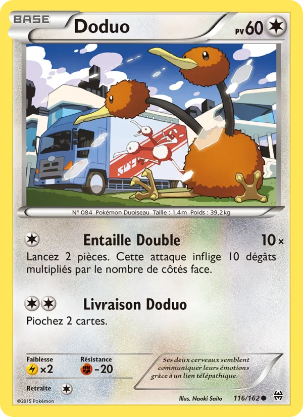Carte Doduo de l'extension Impulsion Turbo, numéro 116/162