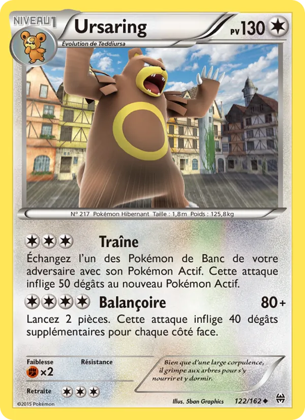 Carte Ursaring de l'extension Impulsion Turbo, numéro 122/162