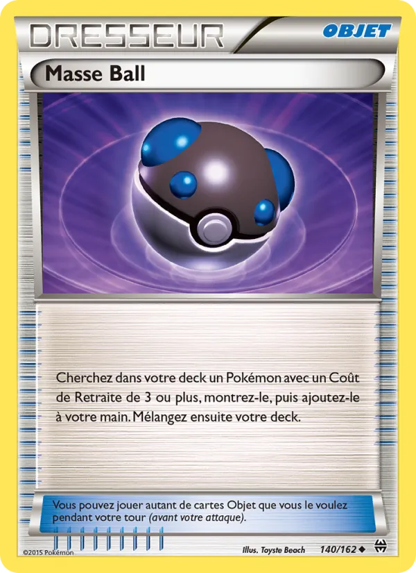 Carte Masse Ball de l'extension Impulsion Turbo, numéro 140/162