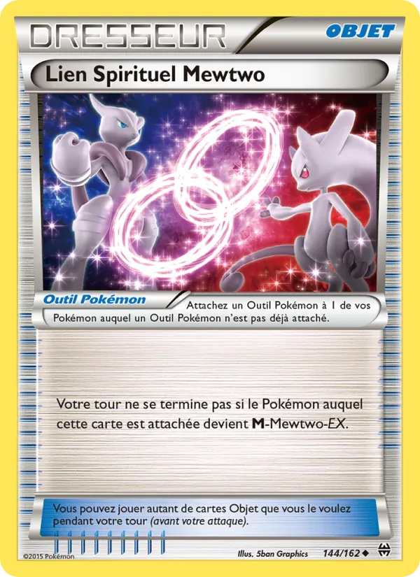Carte Lien Spirituel Mewtwo de l'extension Impulsion Turbo, numéro 144/162