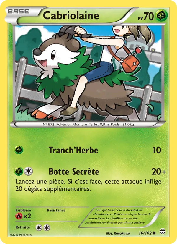 Carte Cabriolaine de l'extension Impulsion Turbo, numéro 16/162