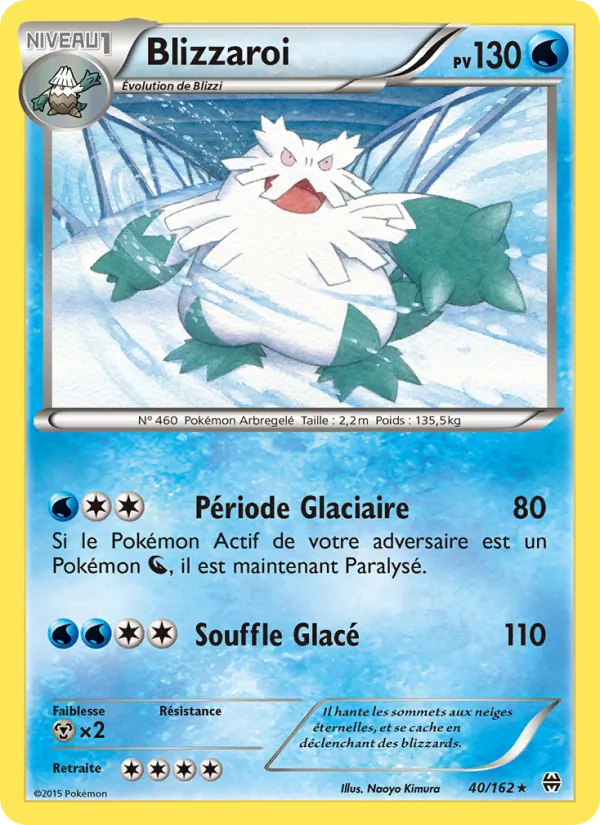 Carte Blizzaroi de l'extension Impulsion Turbo, numéro 40/162