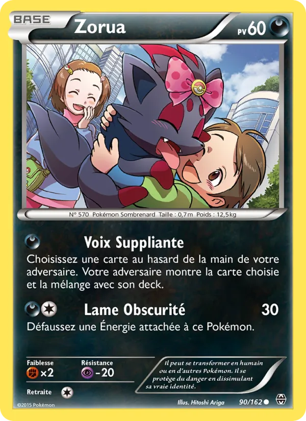 Carte Zorua de l'extension Impulsion Turbo, numéro 90/162