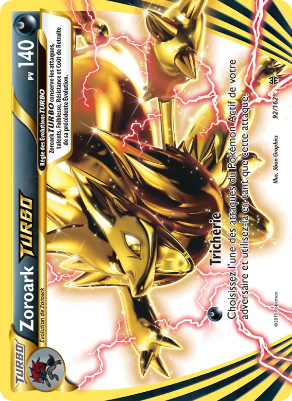 Carte Zoroark TURBO de l'extension Impulsion Turbo, numéro 92/162