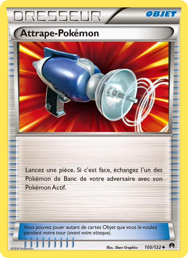 Carte Attrape-Pokémon de l'extension Rupture Turbo, numéro 105/122