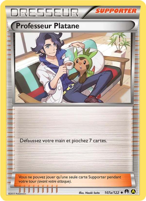 Carte Professeur Platane de l'extension Rupture Turbo, numéro 107a/122