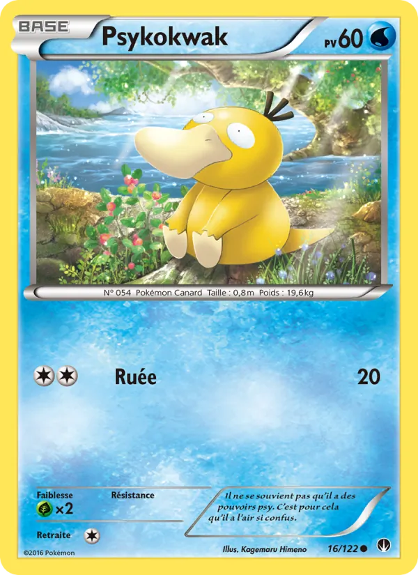 Carte Psykokwak de l'extension Rupture Turbo, numéro 16/122