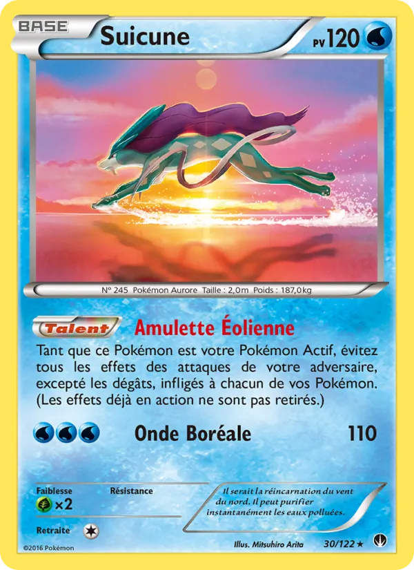 Carte Suicune de l'extension Rupture Turbo, numéro 30/122