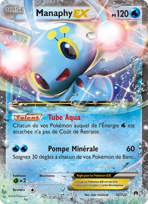 Carte Manaphy EX de l'extension Rupture Turbo, numéro 32/122