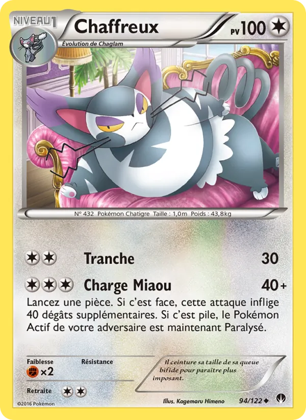 Carte Chaffreux de l'extension Rupture Turbo, numéro 94/122