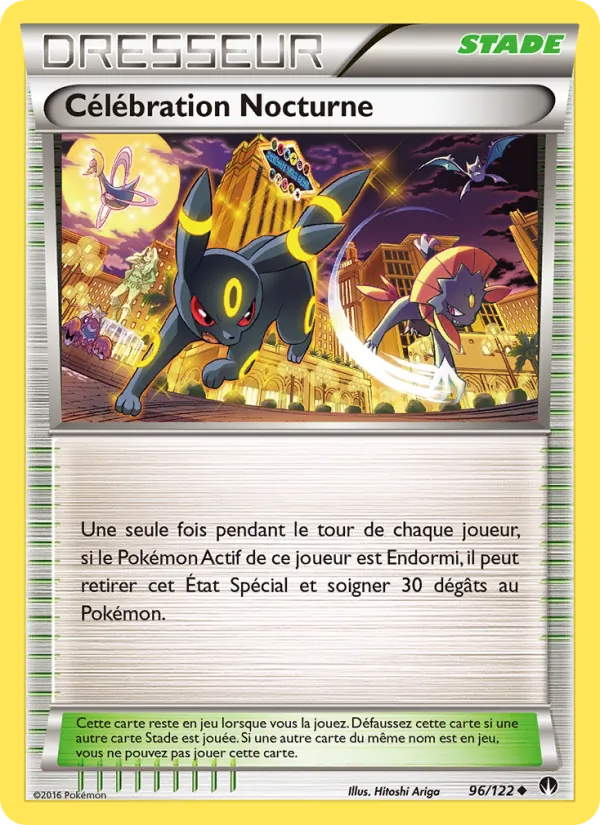 Carte Célébration Nocturne de l'extension Rupture Turbo, numéro 96/122