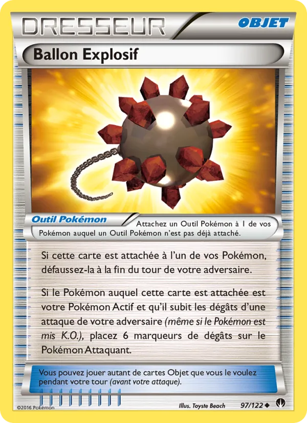 Carte Ballon Explosif de l'extension Rupture Turbo, numéro 97/122