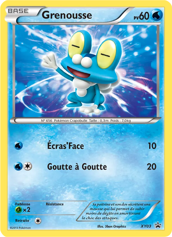 Carte Grenousse de l'extension Promo XY, numéro XY03/211