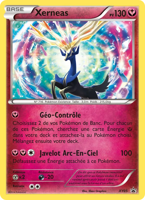 Carte Xerneas de l'extension Promo XY, numéro XY05/211
