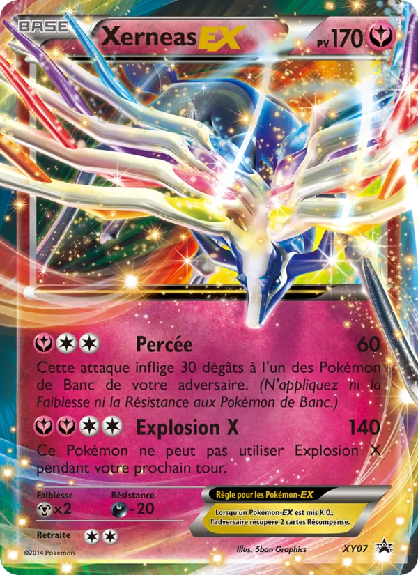 Carte Xerneas EX de l'extension Promo XY, numéro XY07/211