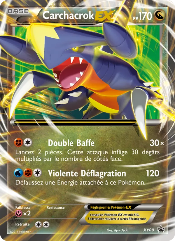 Carte Carchacrok EX de l'extension Promo XY, numéro XY09/211