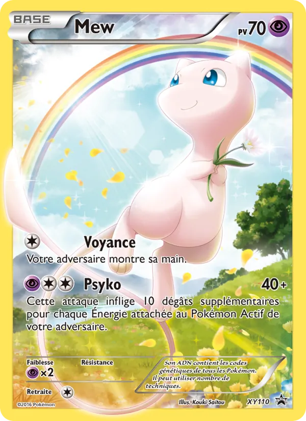 Carte Mew de l'extension Promo XY, numéro XY110/211