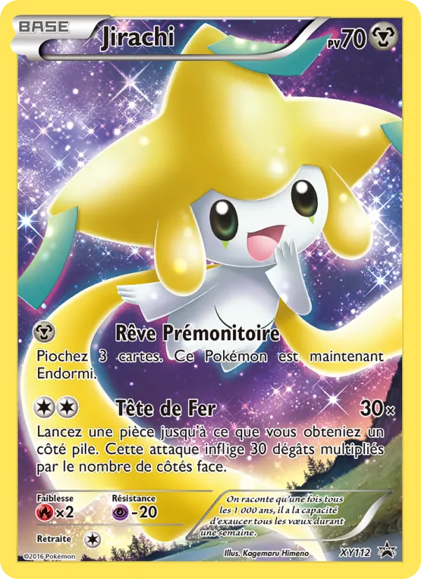 Carte Jirachi de l'extension Promo XY, numéro XY112/211