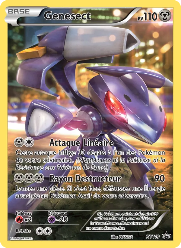 Carte Genesect de l'extension Promo XY, numéro XY119/211
