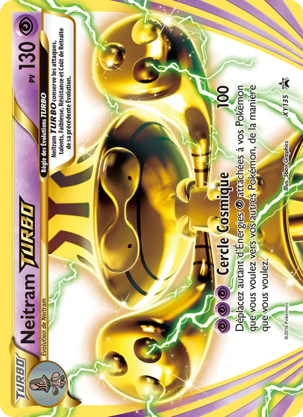 Carte Neitram TURBO de l'extension Promo XY, numéro XY135/211