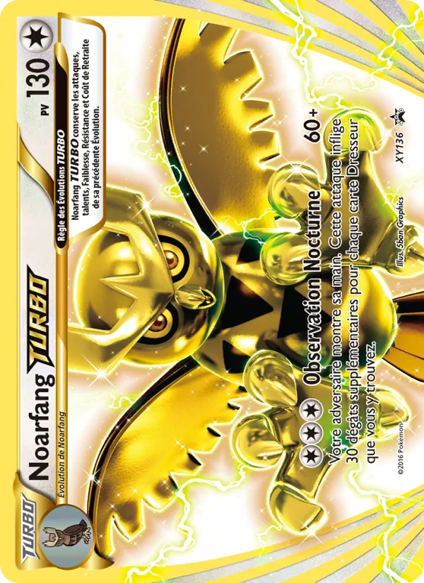 Carte Noarfang TURBO de l'extension Promo XY, numéro XY136/211