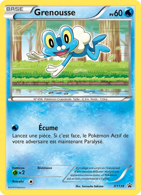 Carte Grenousse de l'extension Promo XY, numéro XY138/211