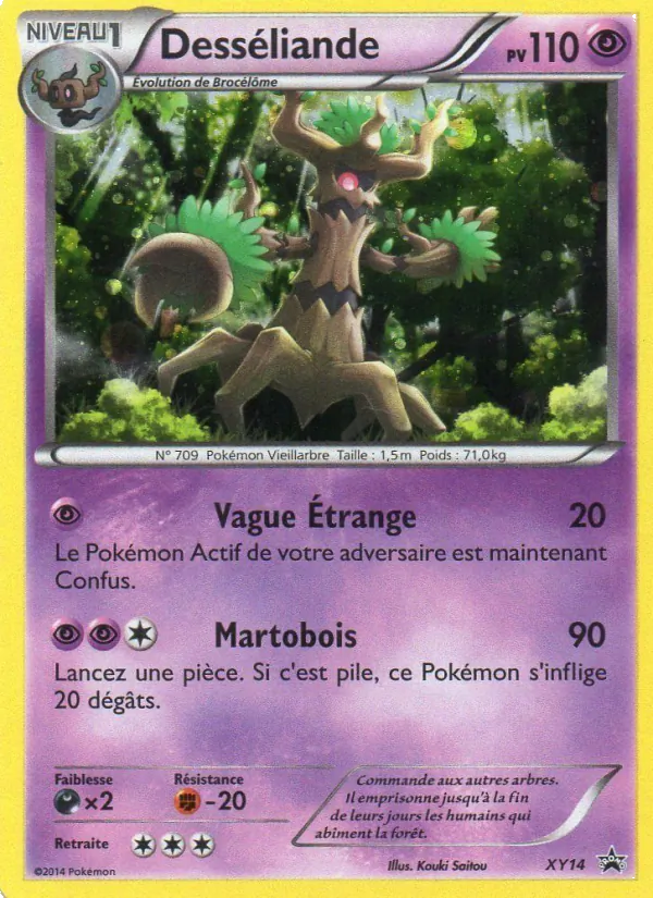 Carte Desséliande de l'extension Promo XY, numéro XY14/211